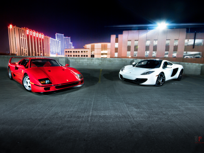 f40, феррари, суперкар, Ferrari, красный, ф40, классика