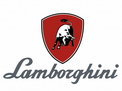 логотипы, Lamborghini, фон, бык