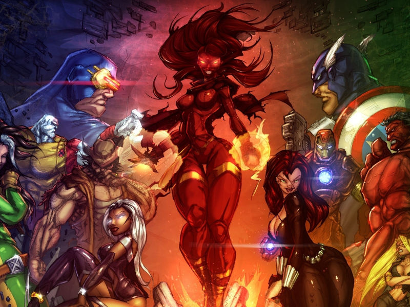 fantasy, люди-икс, heroes, герои, мстители, X-men vs avengers, justart27, art