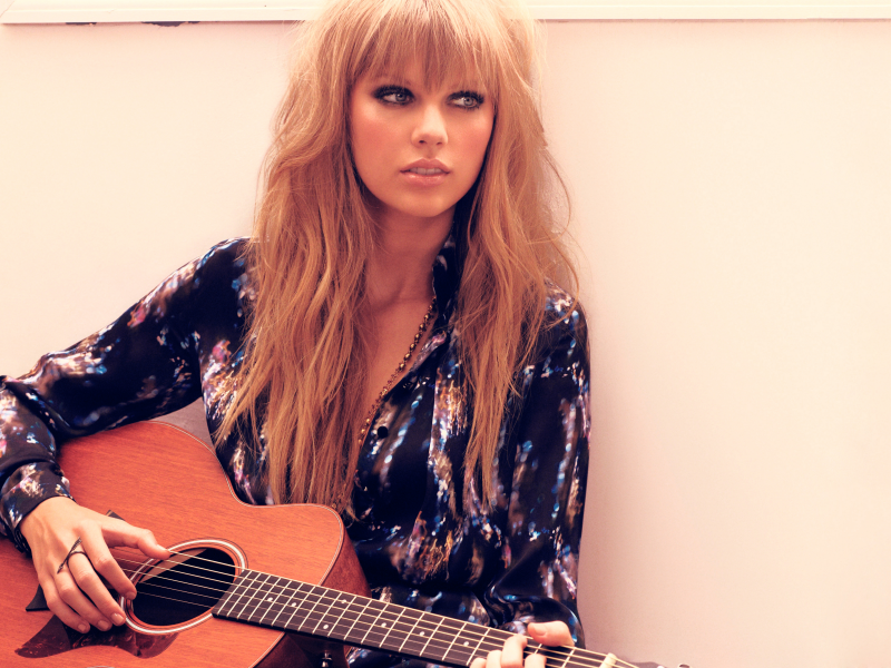 красавица, гитара, певица, Taylor swift