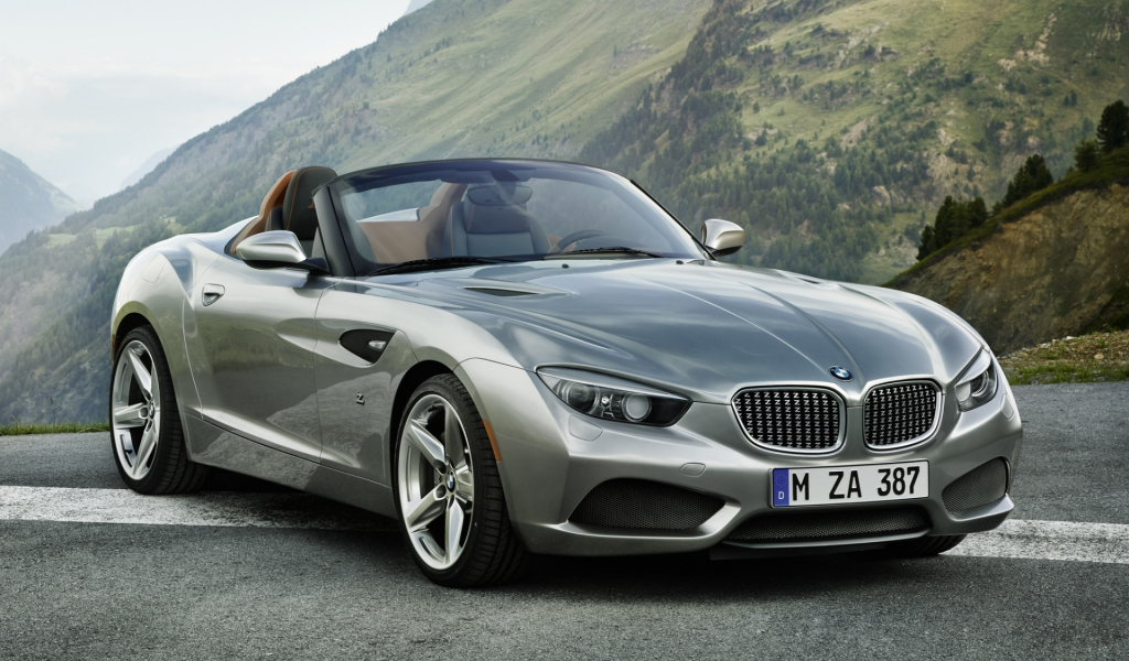 передок, roadster, загато, zagato, родстер, Bmw, бмв, серебристый