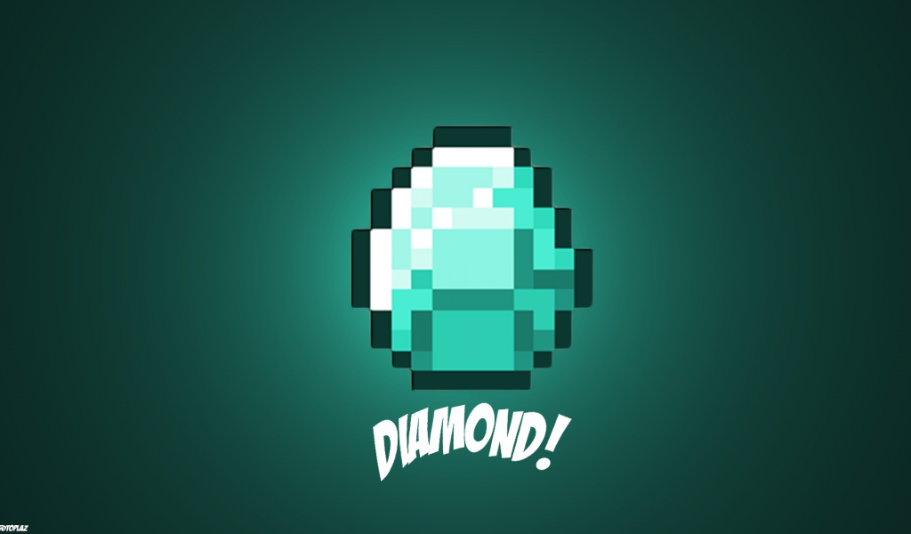 Minecraft, маинкрафт, diamond, алмаз, игра