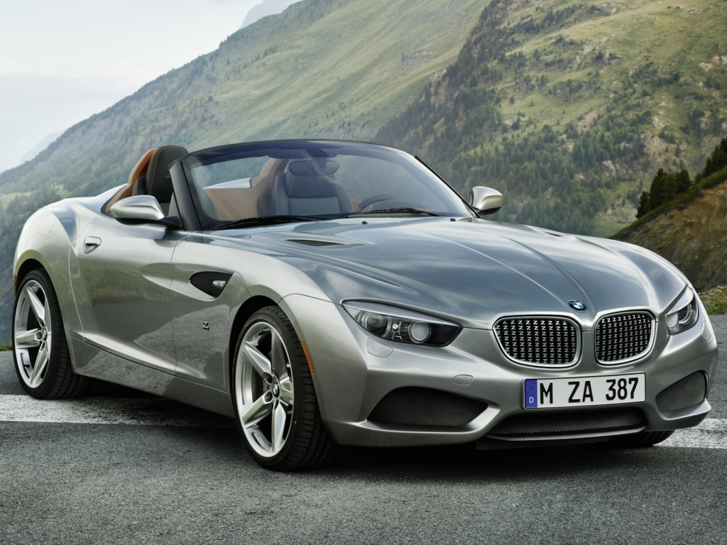 передок, roadster, загато, zagato, родстер, Bmw, бмв, серебристый