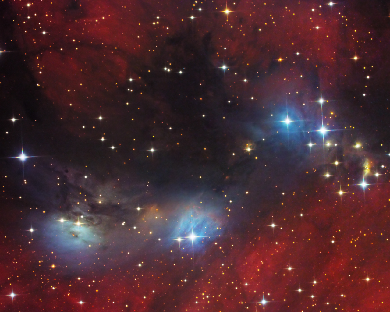 лебедь, nebula, vdb 132, Ngc 6914, космос, туманность