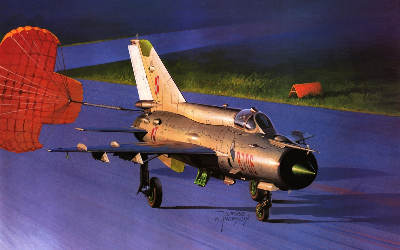 Арт, самолет, многоцелевой, советский, миг-21