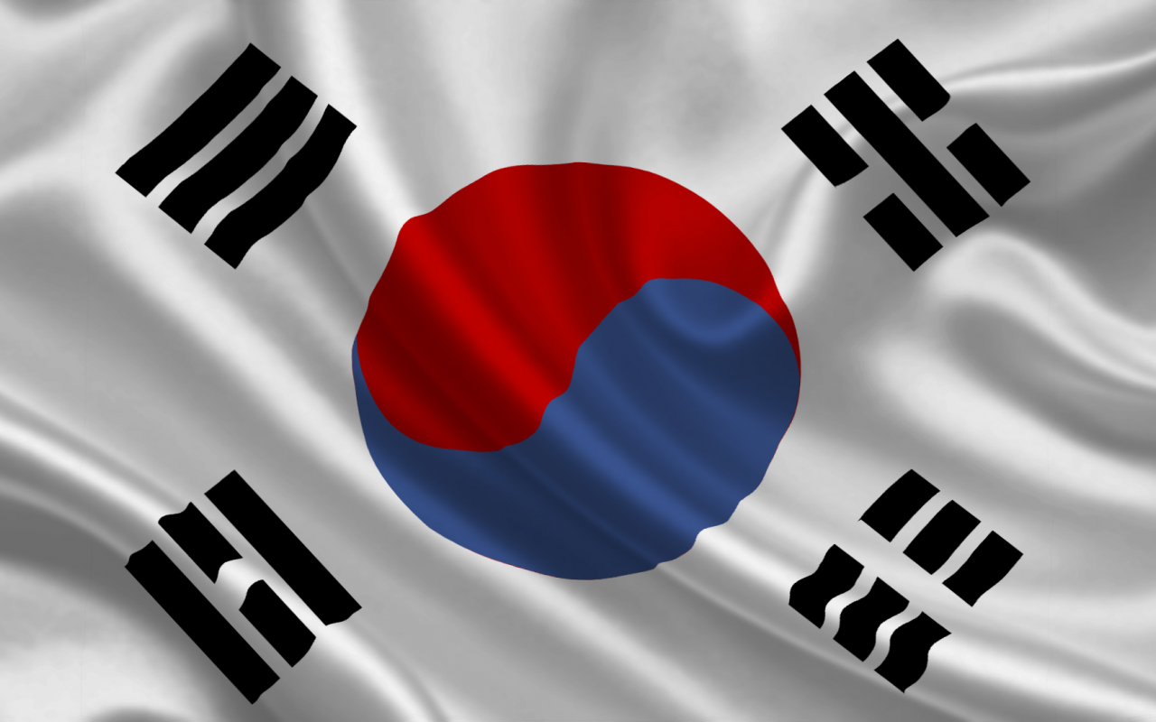South korea, флаг, южная корея