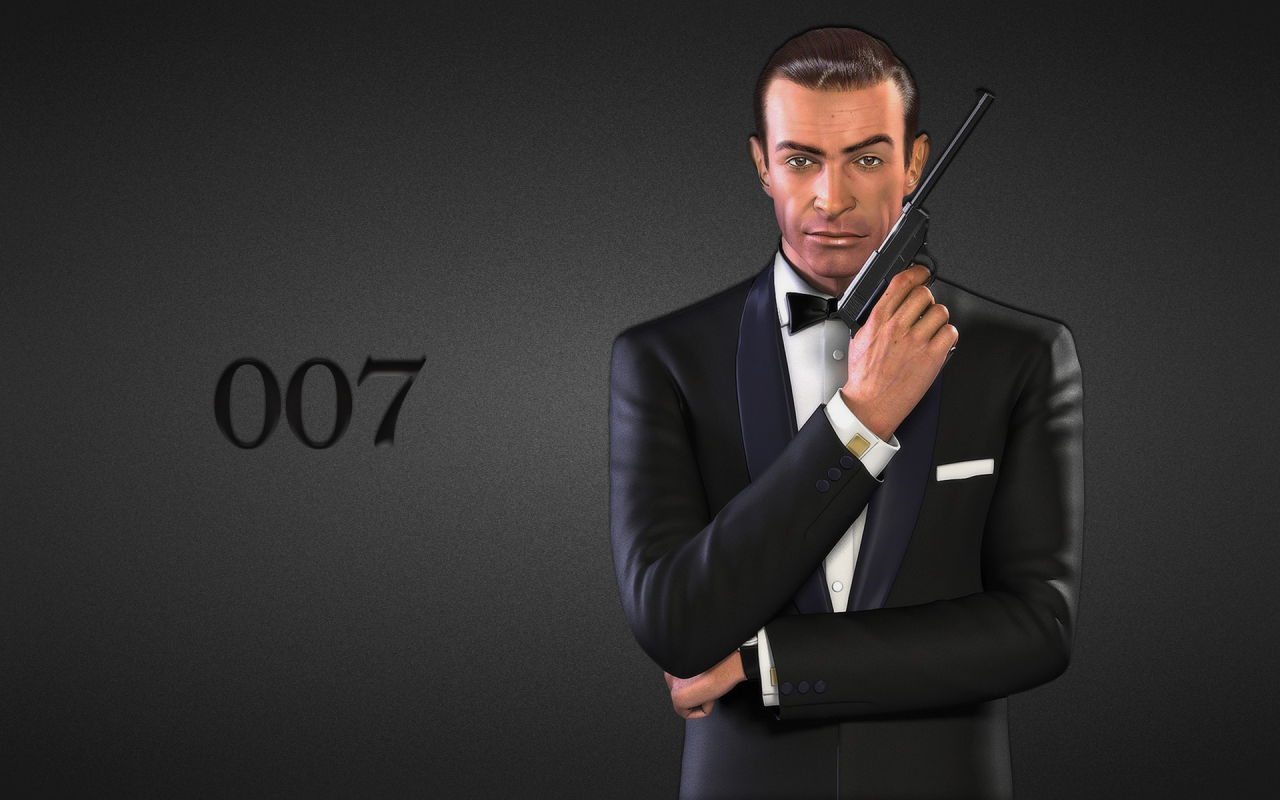 james bond, шон коннери, джеймс бонд, пистолет, Sean connery