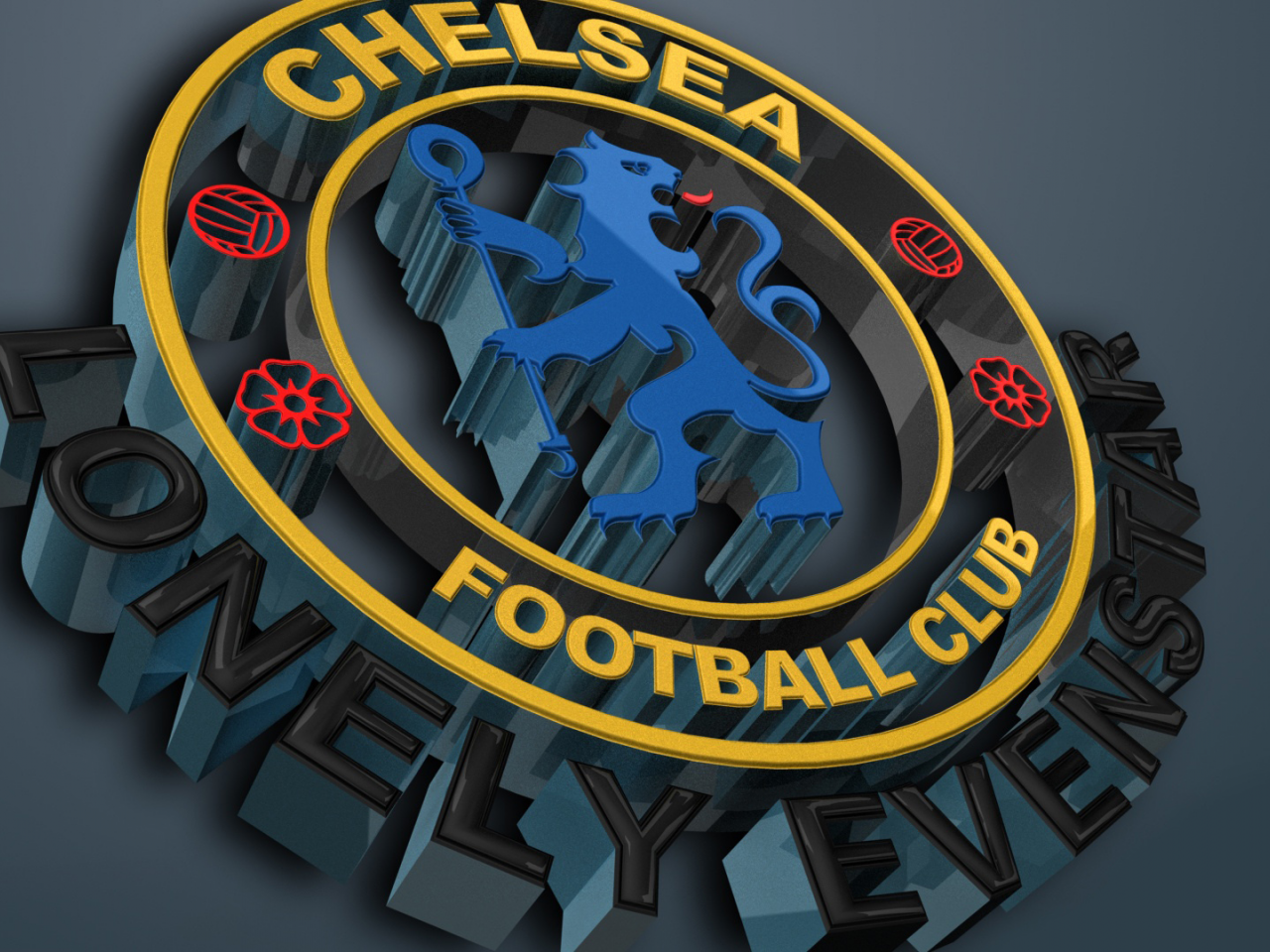 Chelsea fc, champions, челси, logo, 3d