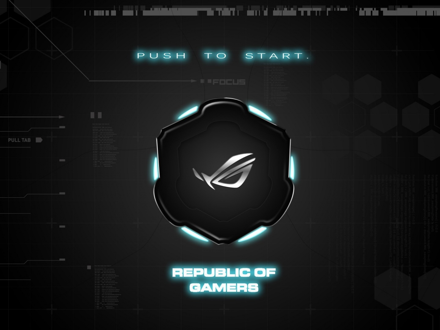 Asus, background, brand, republic of gamers, push to start, rog