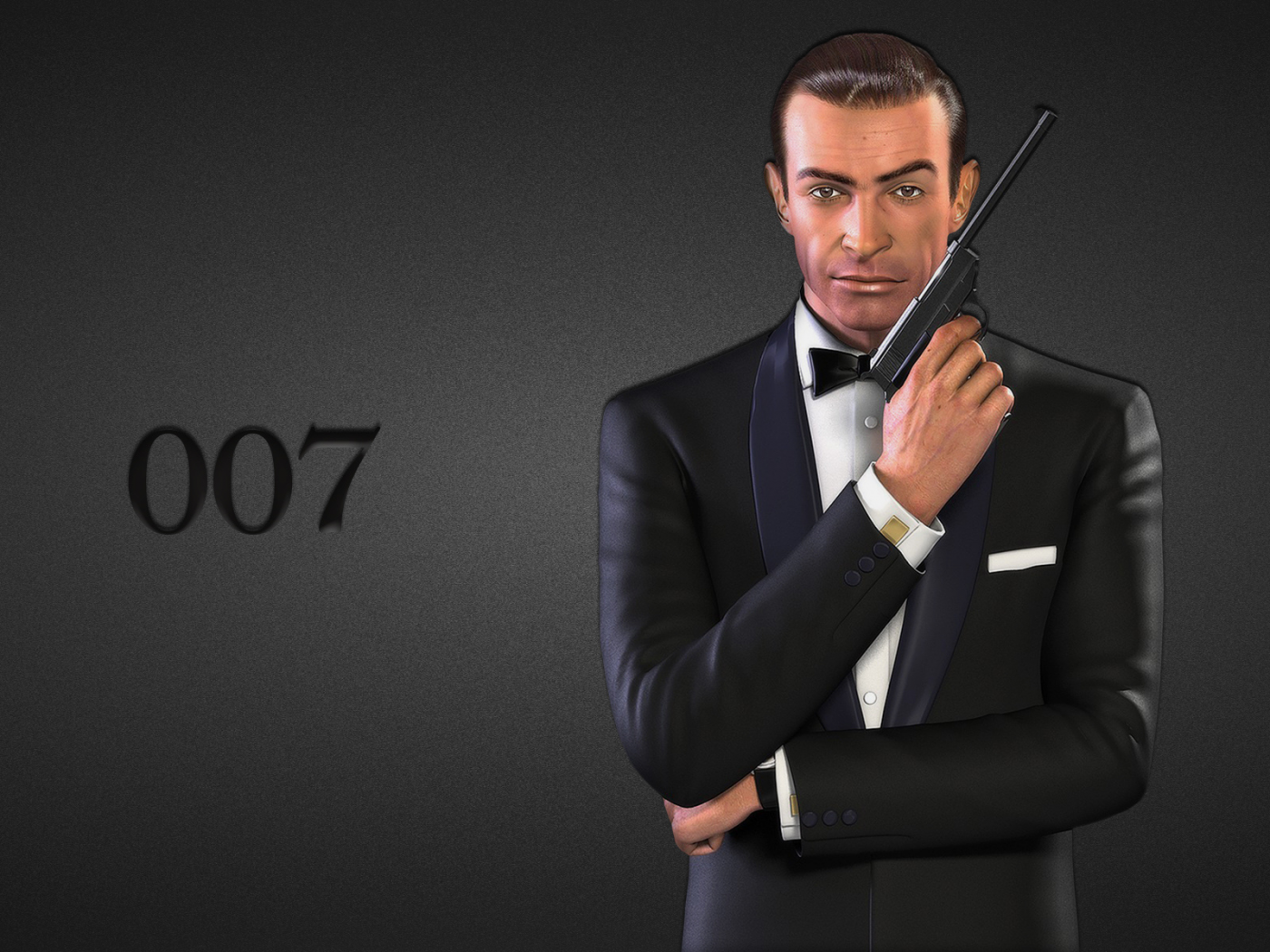 james bond, шон коннери, джеймс бонд, пистолет, Sean connery