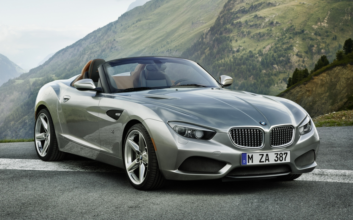 передок, roadster, загато, zagato, родстер, Bmw, бмв, серебристый