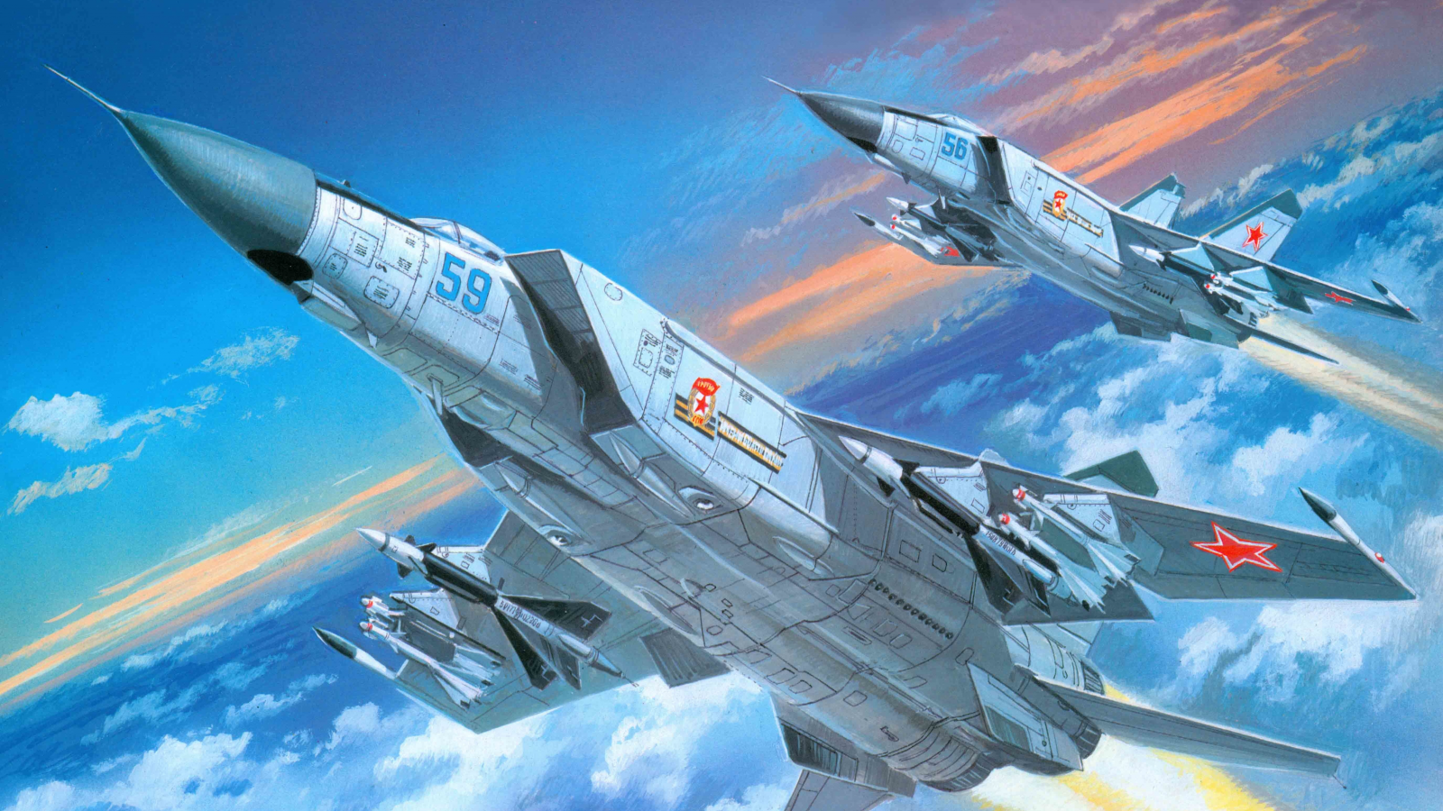 сверхзвуковой, миг-25, пд, самолет, советский, Арт