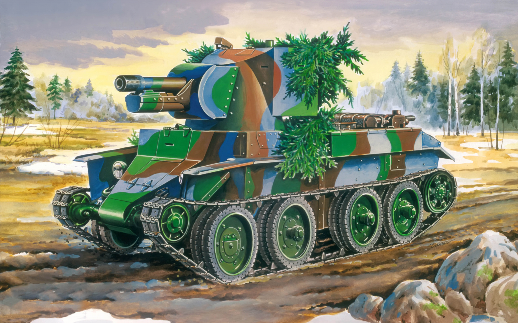 Арт, орудие, танк, бт-42, штурмовое, сау, финское, периода