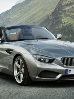 передок, roadster, загато, zagato, родстер, Bmw, бмв, серебристый