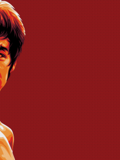 bruce lee, память, рисунок, Брюс ли, красный, легенда, мастер