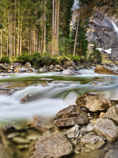 водопад, Michael breitung, австрия, лес