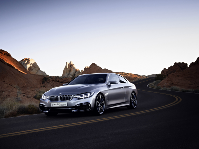 silver, rock, 2013, coupe, concept, Bmw, style, 4 series, road