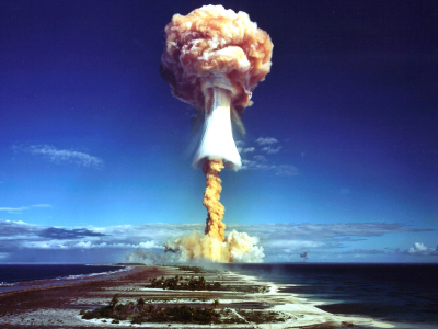 bomb, atomic, landscape, Sea