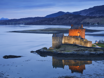 великобритания, вечер, шотландия, scotland, замок, Great britain