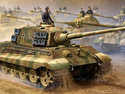 tiger ii, Королевский тигр, pzkpfw vi ausf. b, тяжелый танк, строй