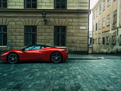 supercar, феррари, улица, Ferrari 458 italia, город