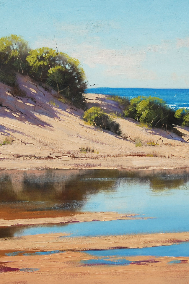 Арт, coastal beach dunes, artsaus, рисунок