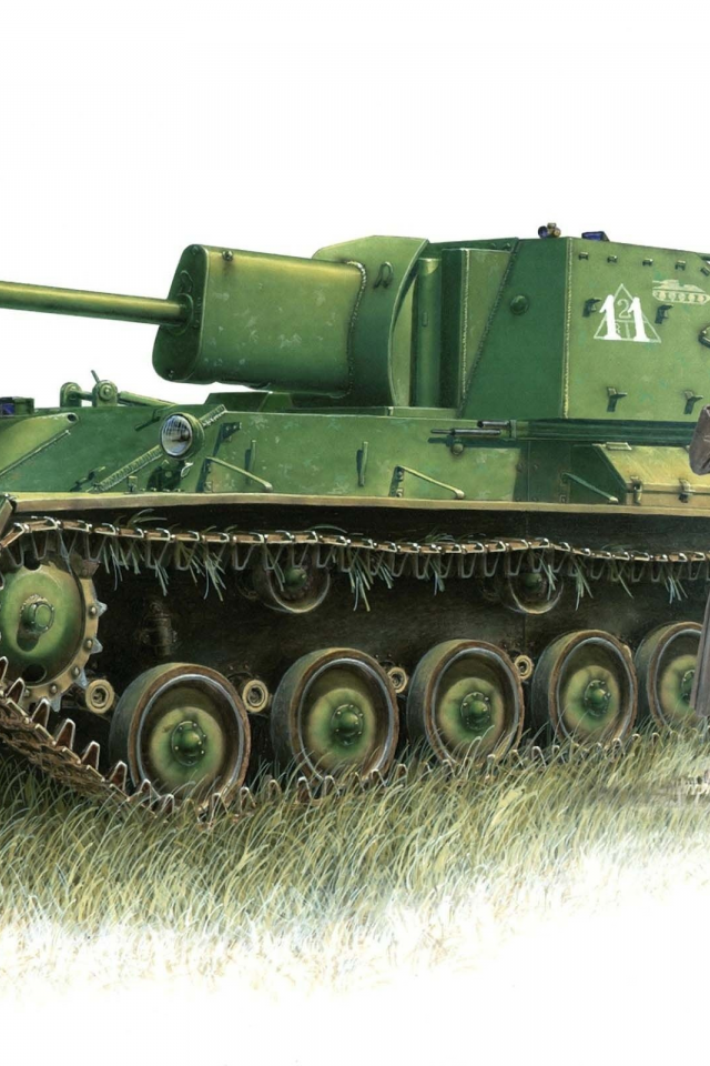 советская, су-76, легкая, рисунок, Арт, самоходно