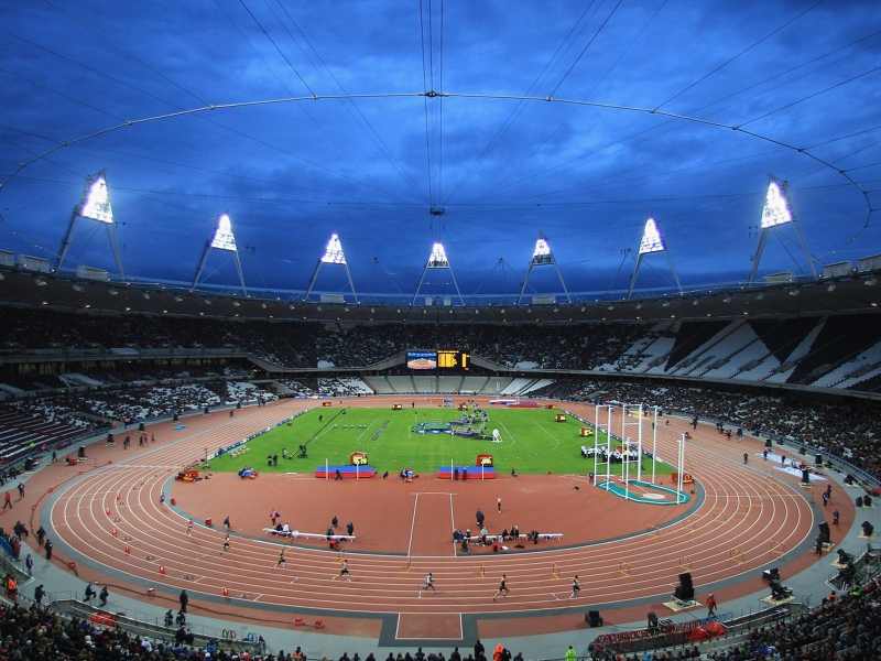 легкая атлетика, олимпиада 2012, лондон, зрители, Стадион