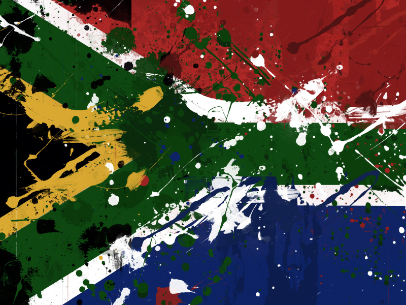краски, африка, Юар, флаг, flag