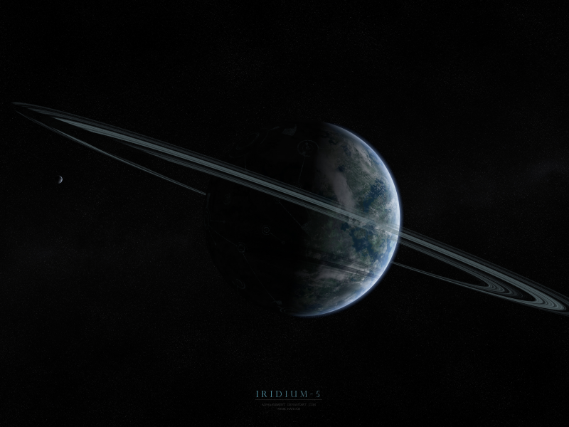 спутник, Iridium-5, кольца, звезды, планета