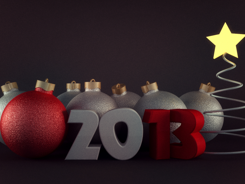 звезда, шары, 2013, белый, красный, елка