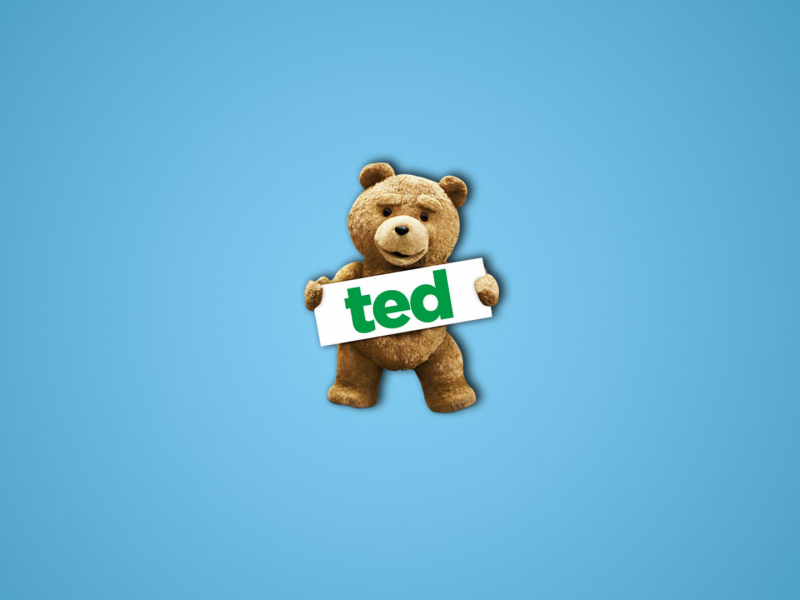 надпись, медведь, Ted, фильм