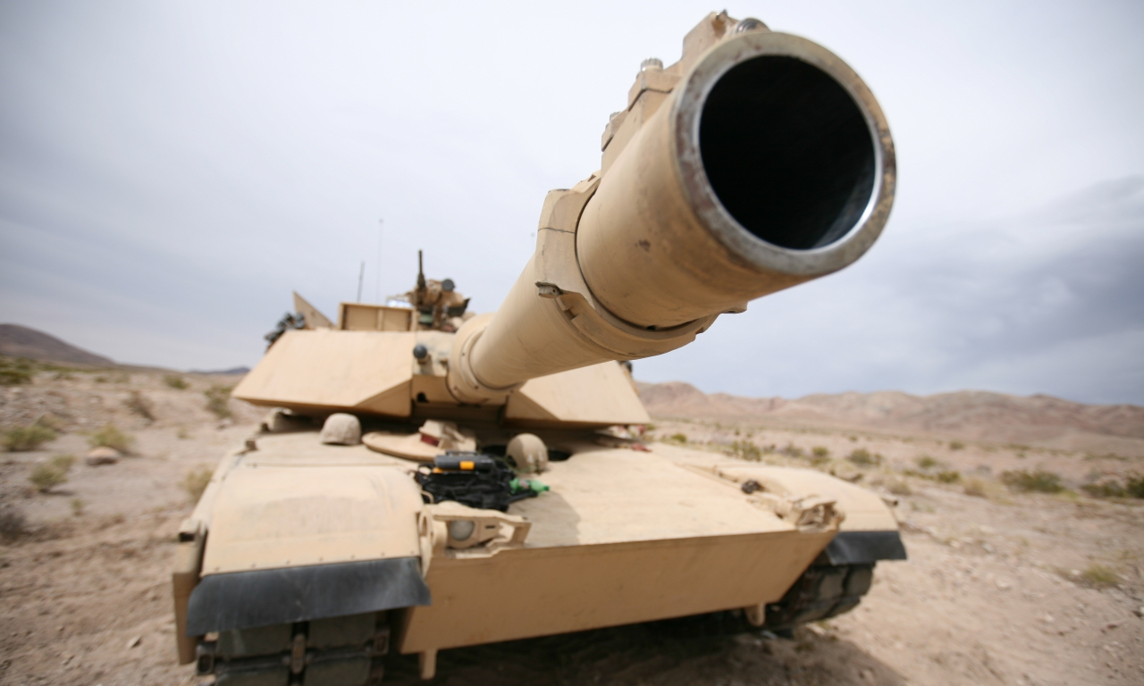 абрамс, танк, Abrams, орудие