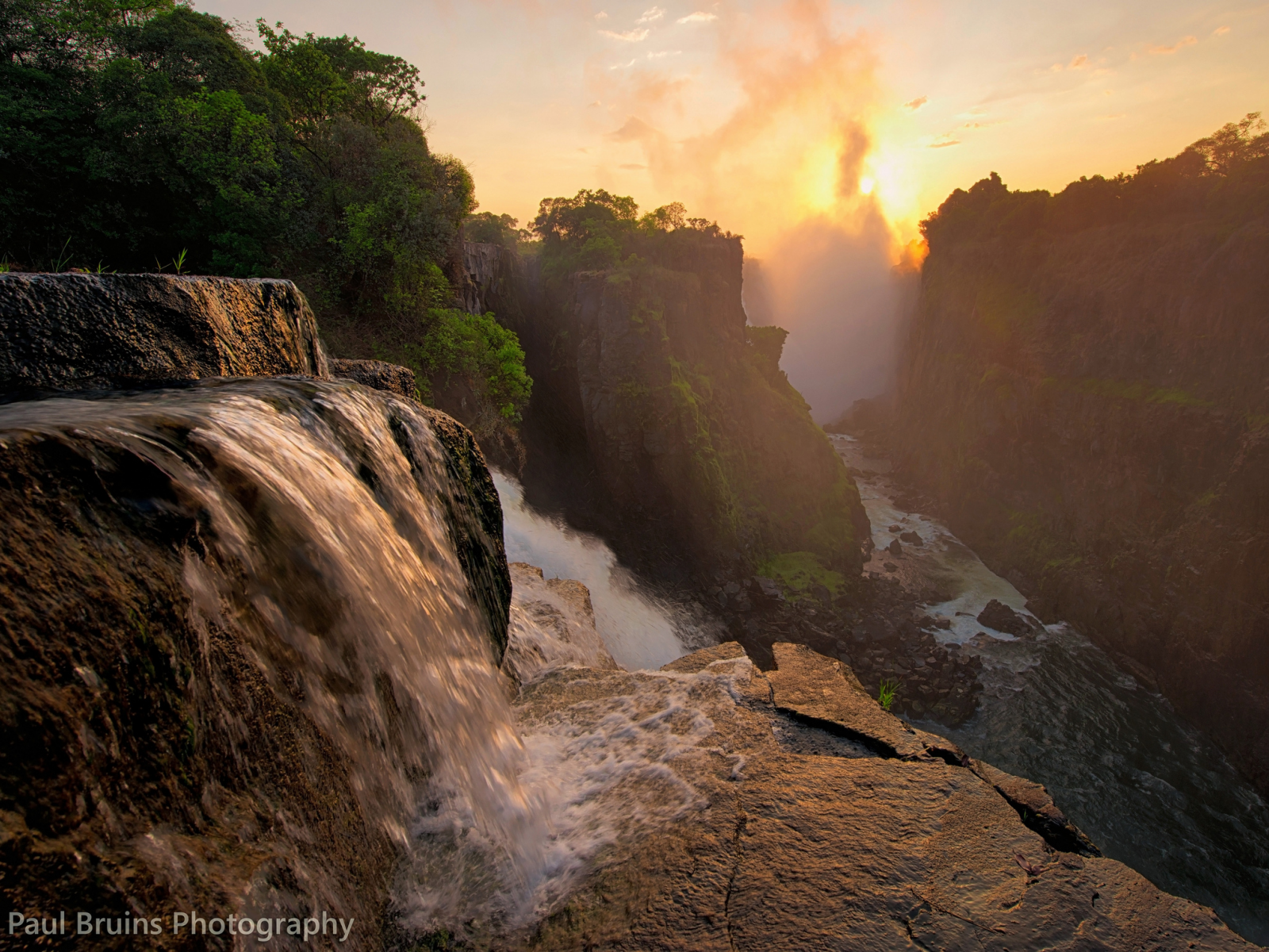 зимбабве, Природа, виктория, африка, водопад