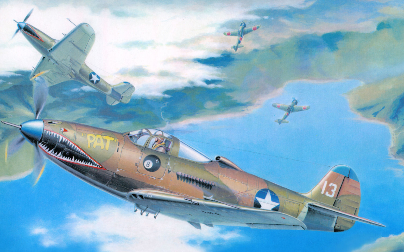 аэрокобра, p-39, Bell, airacobra, истребитель, рисунок