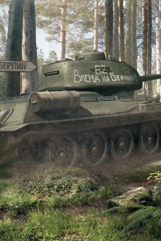 wot, world of tanks, tank, t-34-85, Berlin