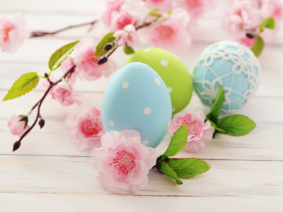 пасхальные, яйца, Easter, весна, пасха, голубые, праздник
