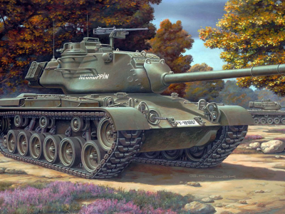 сша, Средний танк, калибр пушки 90-мм, m47 patton ii
