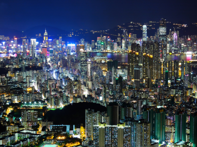 Hong kong, гонконг, азия, ночь, вечер, свет, китай, город