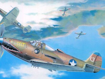 аэрокобра, p-39, Bell, airacobra, истребитель, рисунок