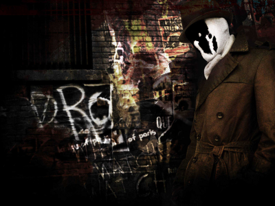 rorschach, The watchmen, суперопер, граффити, стена