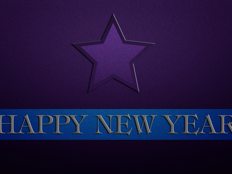 надпись, Новый год, полоса, happy new year, фиолетовый фон