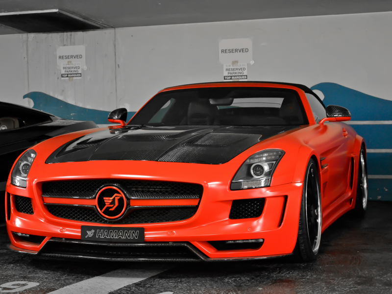 mercedes-benz, sls, roadster, hamann, hawk, supercar