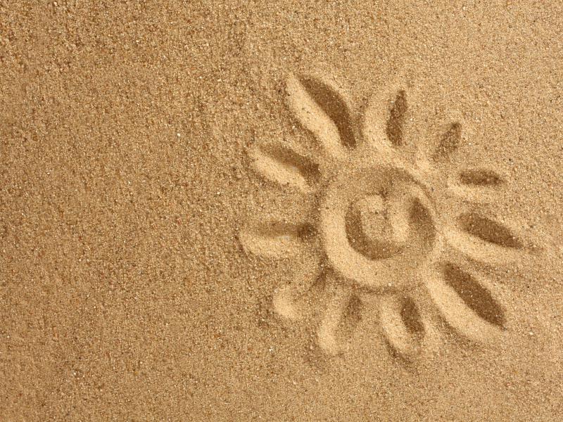 рисунок, солнце, позитив, Песок