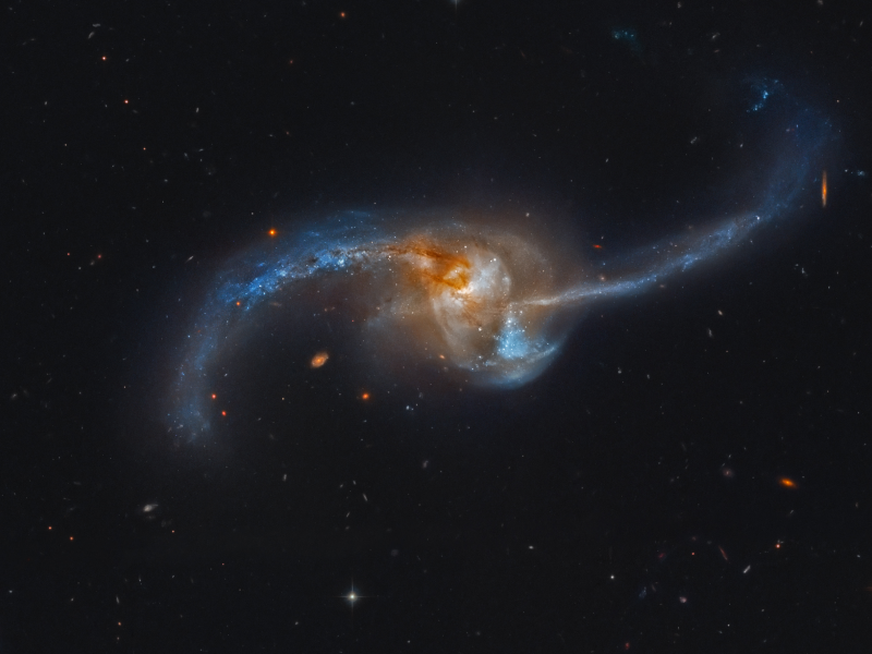 galaxy, Ngc2623, звезды, галактика, пространство