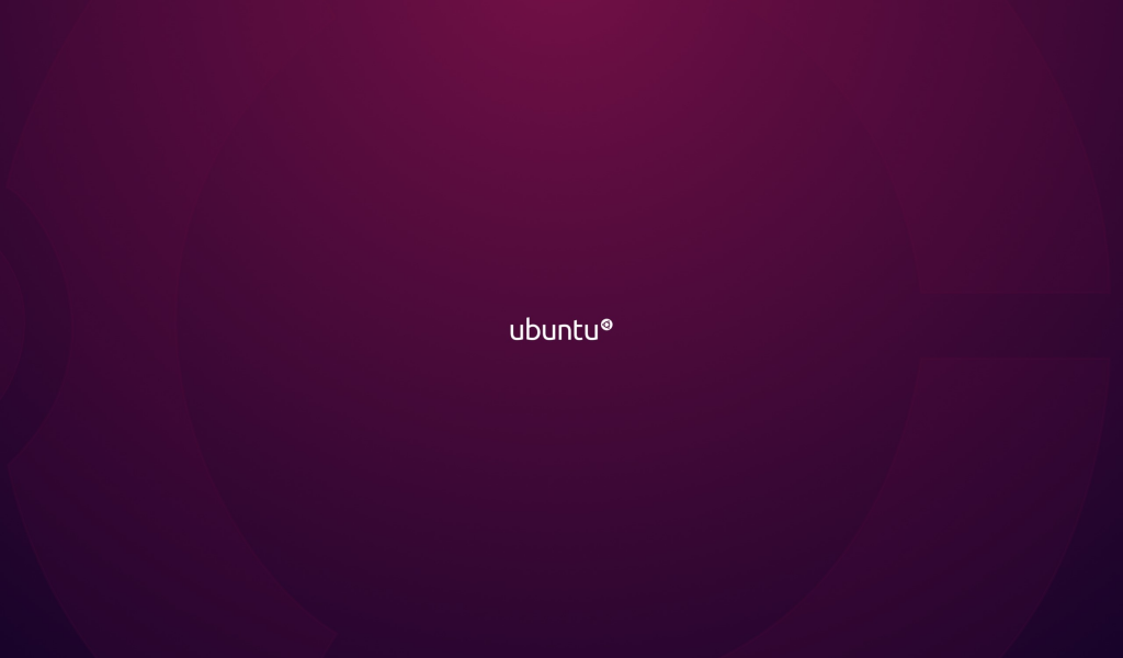 минимализм, linux, Ubuntu, фиолетовый