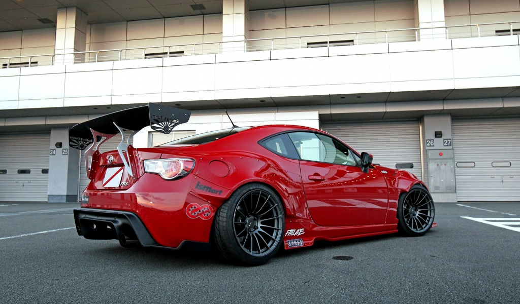 scion fr-s, обоя, red, автомобиль, tuning, sportcar, Car, rocket bunny, wallpapers