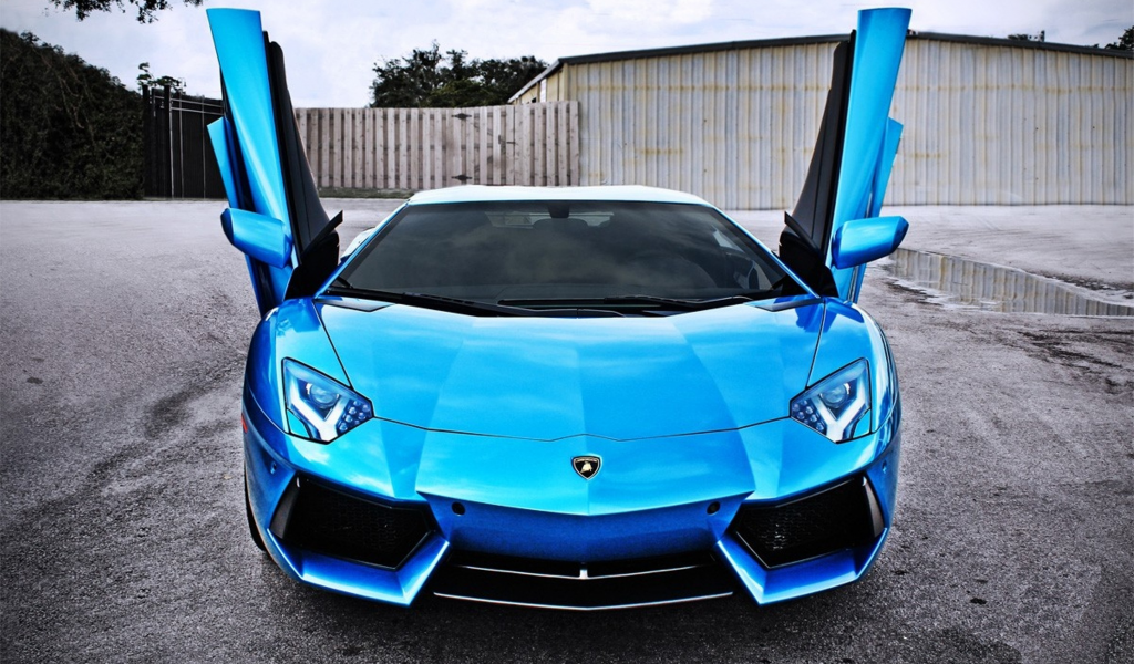 lp700-4, door, blue, Lamborghini, двери, вверх, car, aventador