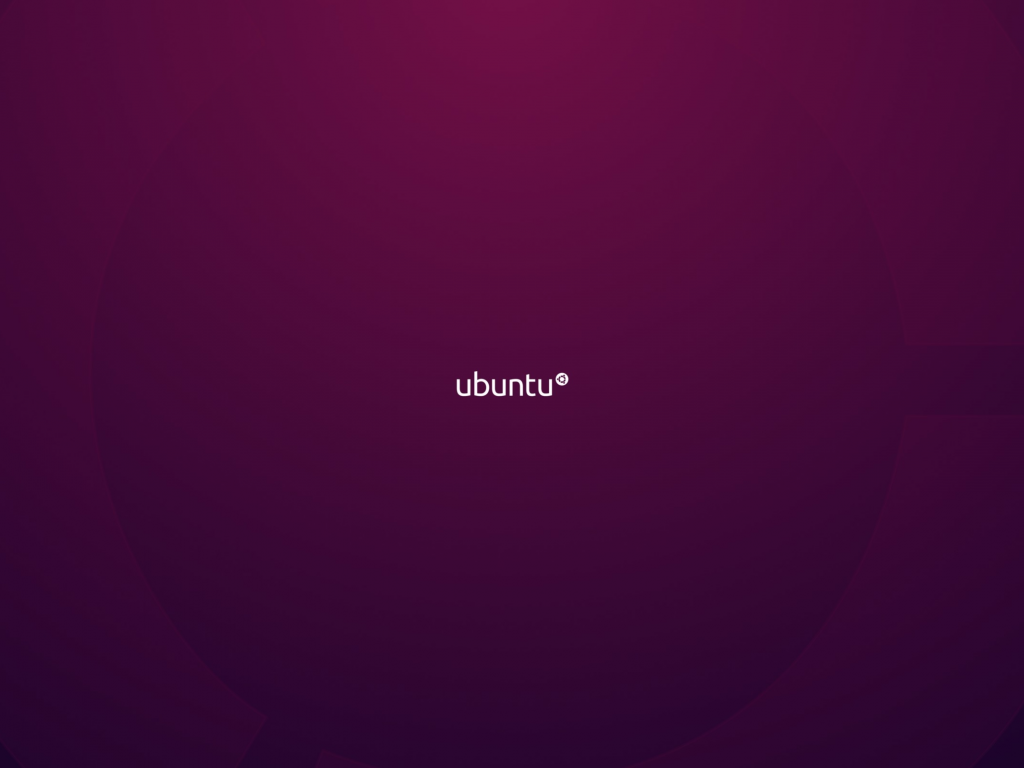 минимализм, linux, Ubuntu, фиолетовый