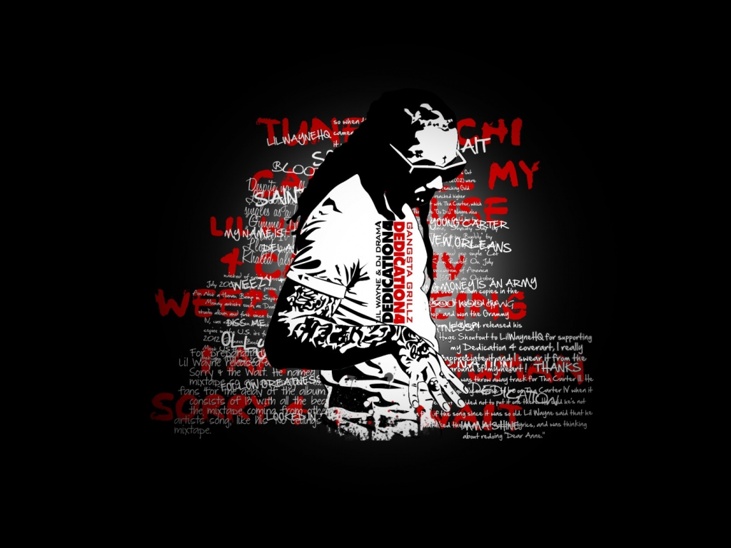 rap, Lil wayne, mixtape, dedication 4